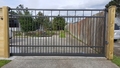 Affordable Option - MANOR Style (Flat top) Sliding Gate. Click "